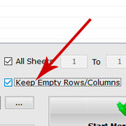 Keep Empty Rows or Columns