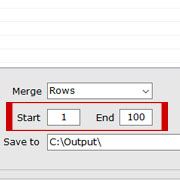 Set Start and End Rows or Columns