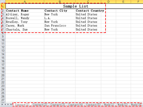 After Splitting to Worksheets based on Rows